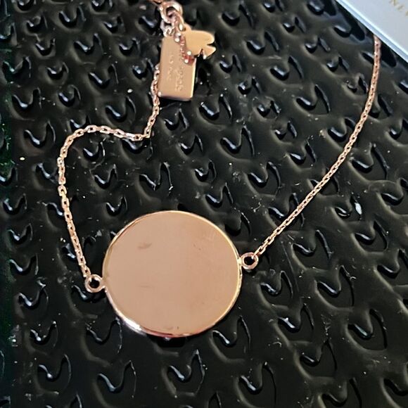 NWT Kate SPADE Demi Fine Round Line Bracelet silver rosegold G2 - Picture 4 of 6